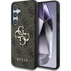 Guess Big 4G Logo Classic Logo Case for Samsung Galaxy S25 Plus Brown