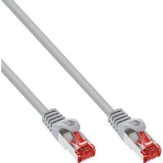 InLine® Καλώδιο Patch, S/FTP (PiMf), Cat.6, 250MHz, PVC, χαλκός, γκρι, 0,425m