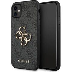 Guess Guess GUHCN614GMGGR iPhone 11 6,1" szary/grey hardcase 4G Big Metal Logo