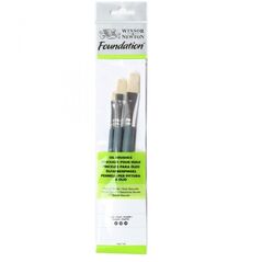 Winsor & Newton 5295020, Brush set, Flat brush, Synthetic
