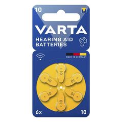 Μπαταρία Ακουστικών Βαρηκοΐας Varta 10 (6 τεμ.) 4043752393576 4043752393576 έως και 12 άτοκες δόσεις