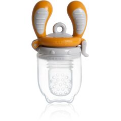 Νέο! Ειδική προσφορά! Kidsme Food Feeder συσκευή σίτισης μωρού για στερεές τροφές (μεσαίο) Κεχριμπάρι από 4 μηνών 160350AM