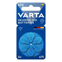 Μπαταρία Ακουστικών Βαρηκοΐας Varta 675 (6 τεμ.) 4043752393545 4043752393545 έως και 12 άτοκες δόσεις