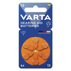 Μπαταρία Ακουστικών Βαρηκοΐας Varta 13 (6 τεμ.) 4043752393552 4043752393552 έως και 12 άτοκες δόσεις