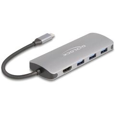 Delock 7 Port USB 10 Gbps Hub και 4K HDMI έξοδος με USB Type-C σύνδεση και PD 3.0 90 Watt