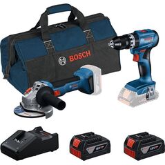 Σετ COMBI 18V GSB + GWS + 2x4.0Ah + G