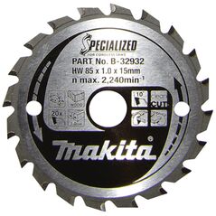 Makita Αξεσουάρ Εργαλείων λεπίδα για δισκοπρίονο 8,5 cm 1 τεμ.