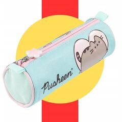 Κασετίνα σωλήνας 1 φερμουάρ PUSHEEN MINT FOL