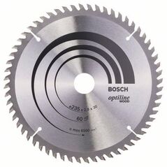 Bosch Tarcza pilarska Optiline Wood 235 x 30mm 60z (2608641192)