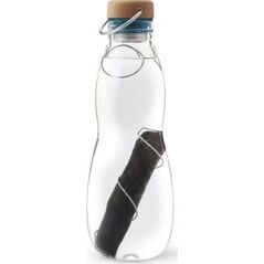 Black & Blum Butelka na wodę EAU GOOD w pokrowcu, morska / BLACK+BLUM