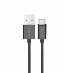 Καλώδιο Puro 12W TPE USB-A - Micro-USB 2m - μαύρο