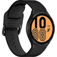 Puro PURO Classic Leather Band Skórzany pasek do Samsung Galaxy Watch 4 / Watch 4 Classic (czarny)
