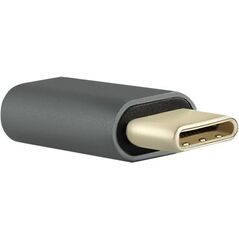 Adapter USB Qoltec USB-C - microUSB Szary  (50478)