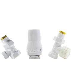 Σετ θερμοστατικής βαλβίδας Schlosser STANDARD 1/2GZ x 1/2GW PROSTY - ΛΕΥΚΟ