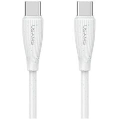 Καλώδιο USAMS Green Series SJ716 60W USB-C σε USB-C 1m λευκό