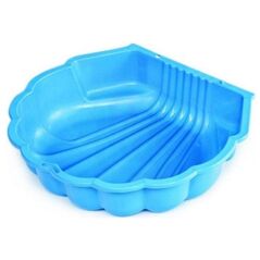 Sandbox - swimming pool, shell-shaped, blue, 102 x 88 x 20 cm