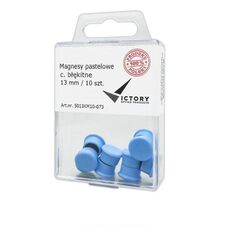 ΜΑΓΝΗΤΕΣ Victory Office Product 13MM 10 ΤΕΜ. ΠΑΣΤΕΛ ΣΚΟΥΡΟ ΜΠΛΕ