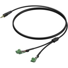 Καλώδιο PROCAB CLA833/1.5 mini jack σε 2x euroblock (3p)
