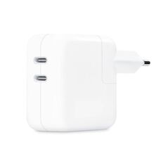 Φορτιστής Ταξιδίου με Διπλή Έξοδο USB C Apple MW2K3 35W Λευκό 195949376733 195949376733 έως και 12 άτοκες δόσεις