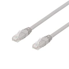 Deltaco DELTACO TP-65AU - Καλώδιο Patch - RJ-45 (αρσενικό) σε RJ-45 (αρσενικό) - 5 μ - UTP - CAT 6a - χωρίς αλογόνα - γκρι 14170462 7340004676119