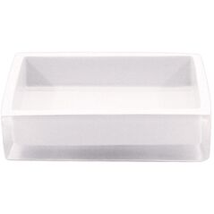 POLYRESIN SOAP DISH. WHITE
