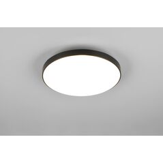 Φωτιστικό οροφής LED REALITY SPICA, IP44, 18 W, 4000 K, 2000 lm, μαύρο φινίρισμα, O27x6 cm