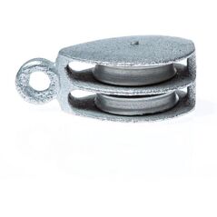 LIFTING PULLEY 75 MM DOUBLE METAL