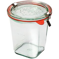 Βάζο Quadro 545 ml (6 τεμ) - καπάκι, λαβή, σφραγίδα x2