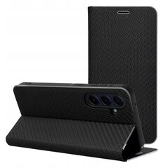 Θήκη LUNA Book Carbon για SAMSUNG S25 Edge μαύρο