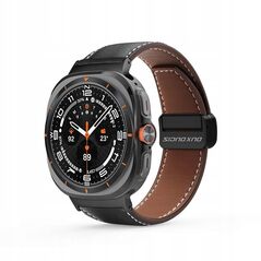 DUX DUCIS λουράκι YA δερμάτινο 47 mm μαύρο