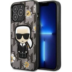 Karl Lagerfeld Karl Lagerfeld Iconic Karl Flower - Etui iPhone 13 Pro Max (szary)