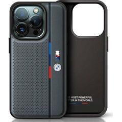 BMW BMW BMHCP16X23PUPVA iPhone 16 Pro Max 6.9" antracyt/anthracite hardcase M Perforated Tricolor Detail Line