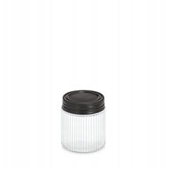 Βάζο με μεταλλικό καπάκι KITCHEN ESSENTIALS, ραβδωτό γυαλί
