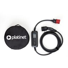 ΦΟΡΤΙΣΤΗΣ PLATINET EV ΦΟΡΗΤΟΣ ΓΙΑ ΑΥΤΟΚΙΝΗΤΑ EV/PHEV AC ΤΥΠΟΥ 2 32A 22 KW CEE 5M LCD WIFI TUYA ΜΑΥΡΟ