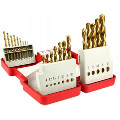21PCS TITANIUM COATED HSS DRILL BIT SET