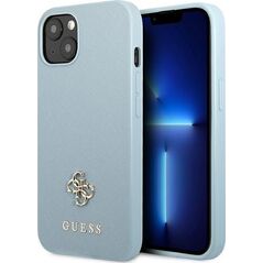 Guess Guess GUHCP13SPS4MB iPhone 13 mini 5,4" niebieski/blue hardcase Saffiano 4G Small Metal Logo