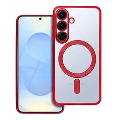 Θήκη ELECTRO MAG COVER συμβατή με MagSafe για SAMSUNG S25 κόκκινο