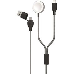 2GO 2GO 2in1 USB/Type C Ladekabel f. Watch & Smartphone  1,8m sw