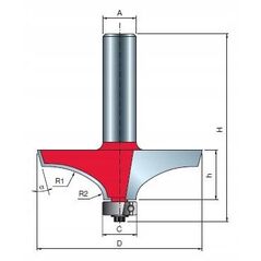 Φρέζα 99-02712P 63,5X12,0 R30/8 15˚