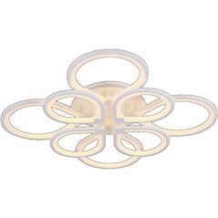 Φωτιστικό οροφής LED BALTIK GAISMA, 132 W x 2, 13200 lm, 3000 - 6000 K, 75 x 75 cm, με τηλεχειριστήριο