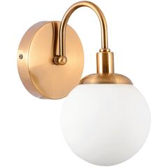 Φωτιστικό τοίχου G. LUX Ball, 1 x E27, ορειχάλκινο χρώμα
