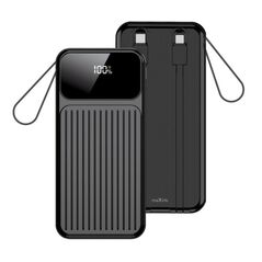 Φορτιστής Ανάγκης Maxlife MXPB-06 PD 22.5W 10000 mAh με Καλώδια USB C & Lightning Μαύρο 5906961955166 5906961955166 έως και 12 άτοκες δόσεις
