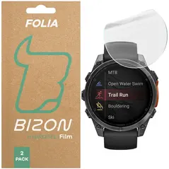 Folia hydrożelowa na ekran Bizon Glass Watch Hydrogel do Garmin Tactix 8 AMOLED 51mm / SOLAR 51mm [2 PACK]