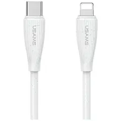 Kabel USAMS Green Series SJ717 30W USB-C / Lightning 1m biały
