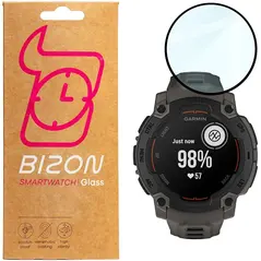 Szkło hybrydowe Bizon Glass Watch Edge Hybrid dla Garmin Instinct E 45mm czarne