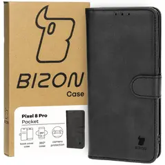 Etui z klapką Bizon Case Pocket do Google Pixel 8 Pro czarne