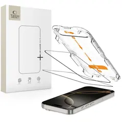 Szkło hartowane Tech-Protect Quick Set+ Apple iPhone 16 Pro Max Black [2 PACK]