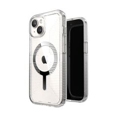 Etui Speck Gemshell Grip MagSafe Apple iPhone 15 (Clear/Chrome Finish)