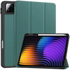 Etui z klapką Bizon Case Tab Lizard do Xiaomi Pad 7 / 7 Pro ciemnozielone
