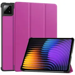 Etui z klapką Bizon Case Tab Croc do Xiaomi Pad 7 / 7 Pro fioletowe